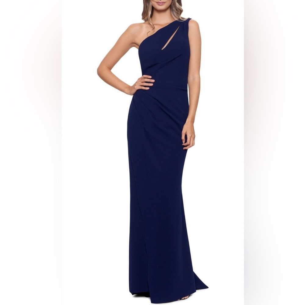 Betsy & Adam One Shoulder Gown